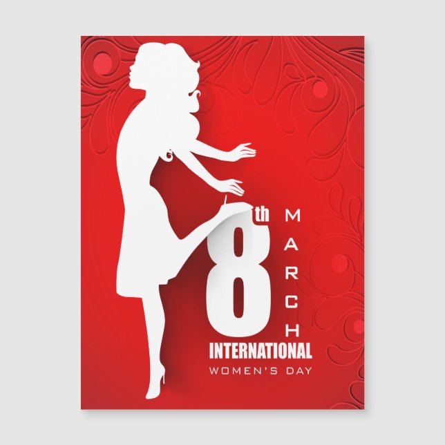 Carte Magnétique Journée internationale de la femme (Devant)