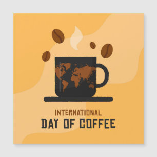 Carte Magnétique Journée internationale du café