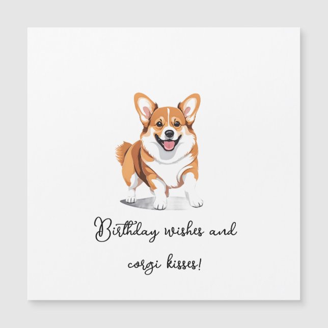 Carte Magnétique Joyeux anniversaire (Devant)