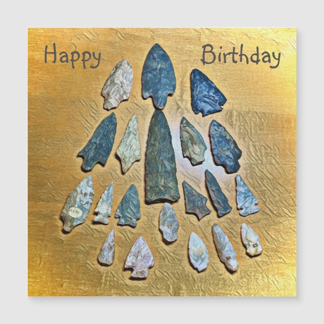 Carte Magnétique Joyeux anniversaire Arrowhead (Devant)