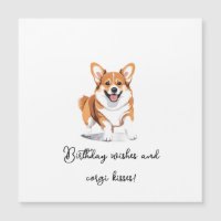 'Joyeux Anniversaire Vœux Et Bisous De Corgi' Ador
