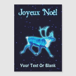 Carte Magnétique Joyeux Noё l - Caribou bleu (rennes)