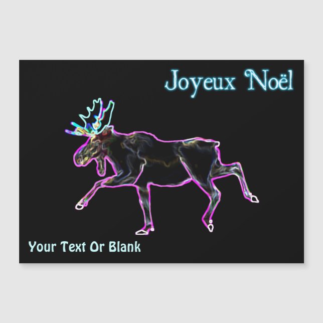 Carte Magnétique Joyeux Noё l - Oie électrique (Devant)