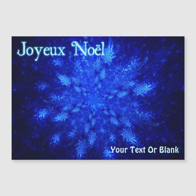 Carte Magnétique Joyeux Noё l - Snowburst (Devant)