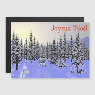 Carte Magnétique Joyeux Noё l - Solstice d'hiver