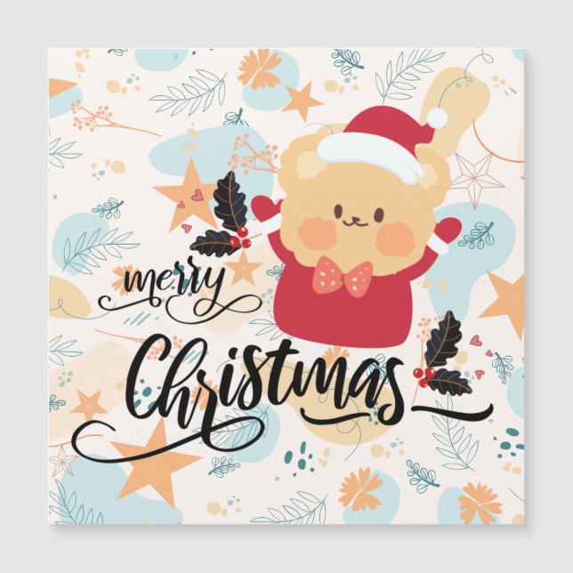 Carte Magnétique joyeux noël (Devant)