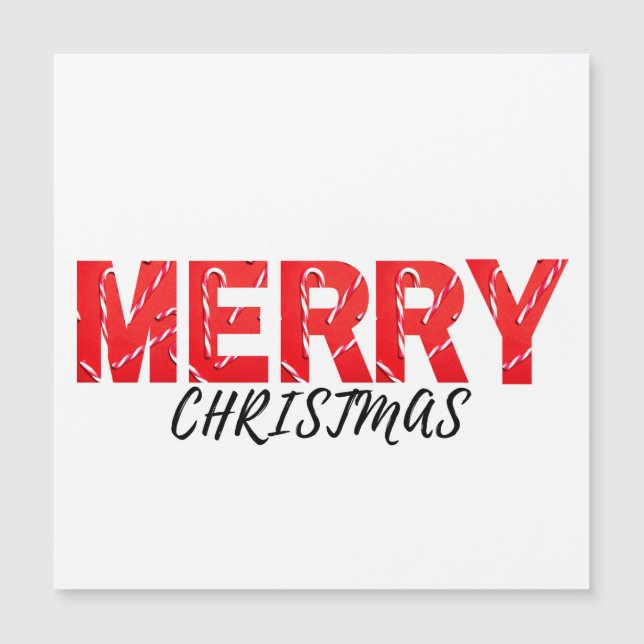 Carte Magnétique Joyeux Noël (Devant)