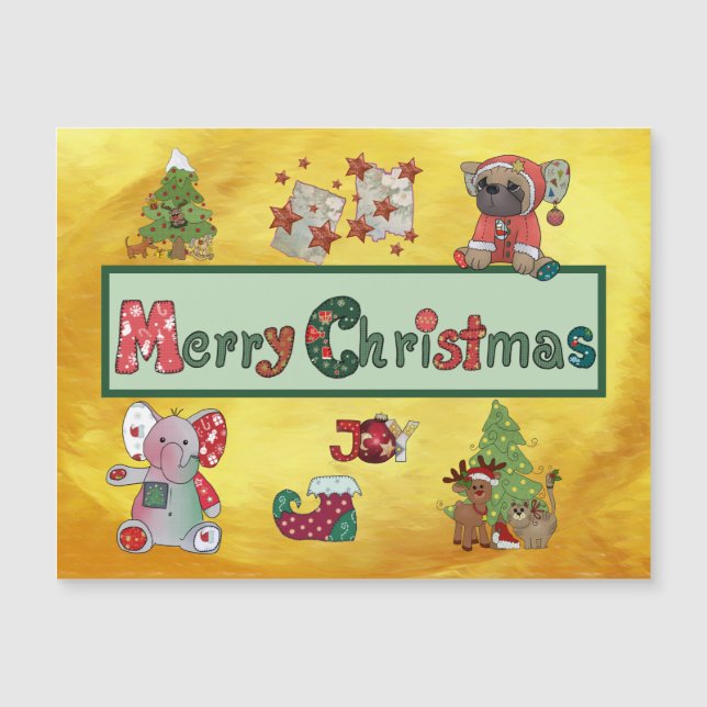 Carte Magnétique Joyeux Noël (Devant)