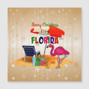 Carte Magnétique Joyeux Noël de Floride