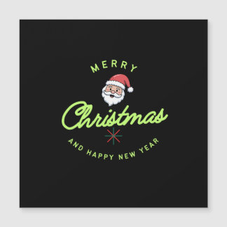 Carte Magnétique Joyeux Noël et Bonne Année