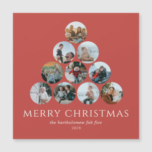 Carte Magnétique Joyeux Noël Photos Réfrigérateur Aimant