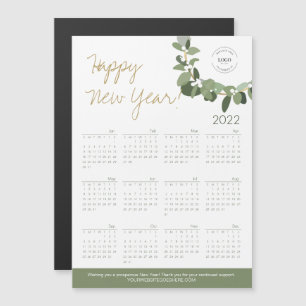 Carte Magnétique Joyeux nouvel an 2022 Calendrier Custom Logo site 