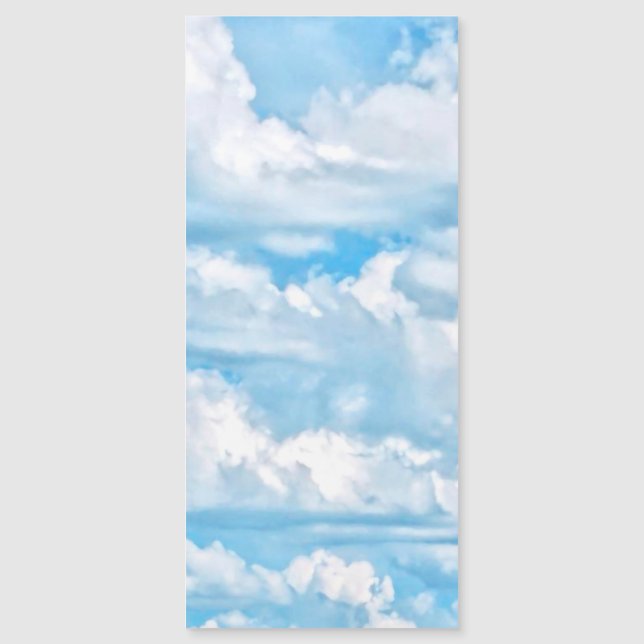 Carte Magnétique Joyeux nuages ensoleillés partout sur l'Arrière -  (Devant)
