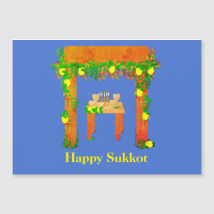 Carte Magnétique Joyeux Sukkot, Personnalisé