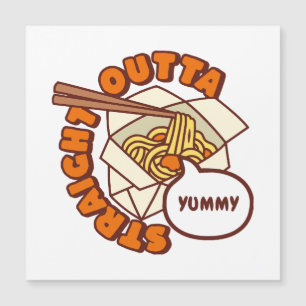 Carte Magnétique Juste En Dehors De Yummy Ramen nouilles