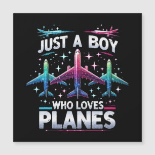 Carte Magnétique Juste Un Garçon Qui Aime Les Avions