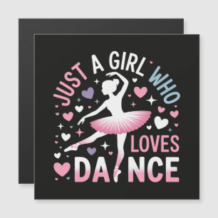 Carte Magnétique Juste une fille qui aime la danse