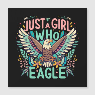 Carte Magnétique juste une fille qui aime l'Aigle des Philippines