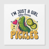 Juste Une Fille Qui Aime Les Pickles - Végétan Drô