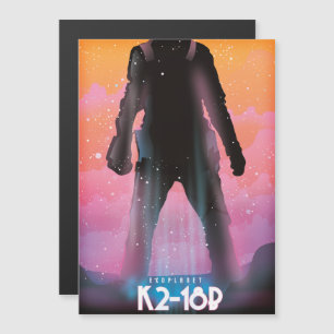 Carte Magnétique K2-18b exoplanète art spatial