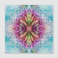 Kaléidoscope Dewdrops : Art Floral Abstrait