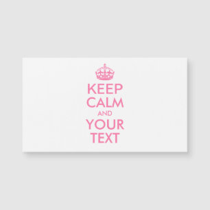 Carte Magnétique KEEP CALM personnalisé et votre texte