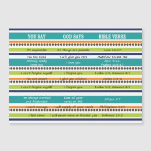 Carte Magnétique La bible inspirée exprime, vous dites/Dieu dit