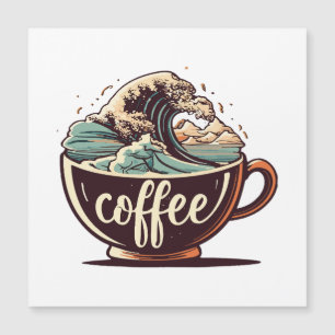Carte Magnétique La Grande Vague De Café