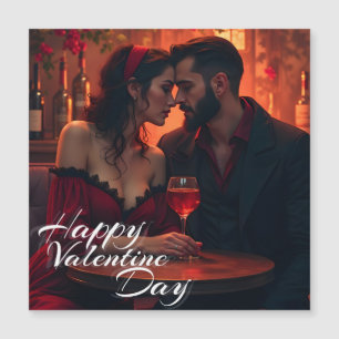 Carte Magnétique La magie de la Saint-Valentin avec le paroxysme ro