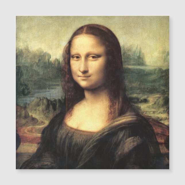 Carte Magnétique La Mona Lisa Leonardo da Vinci (Devant)