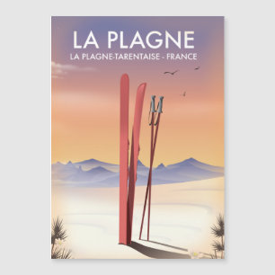 Carte Magnétique La Plagne ,La Plagne-Tarentaise, France affiche de