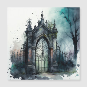 Carte Magnétique La série Porte de Cimetière Gothique Design 11