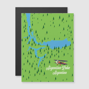Carte Magnétique lac Argentino Argentine
