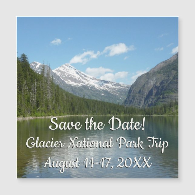Carte Magnétique Lac Avalanche I dans le parc national Glacier (Devant)