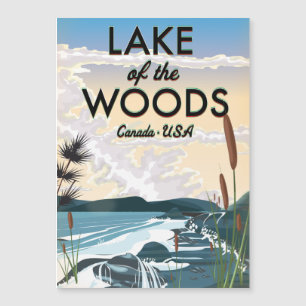 Carte Magnétique Lac des Bois USA canada