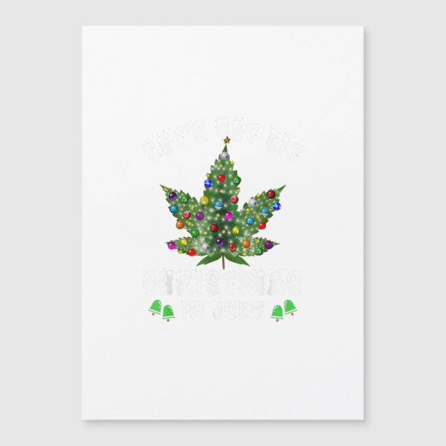Carte Magnétique Laissons-nous un Noël Lit En Juillet Arbre de Noël (Devant)