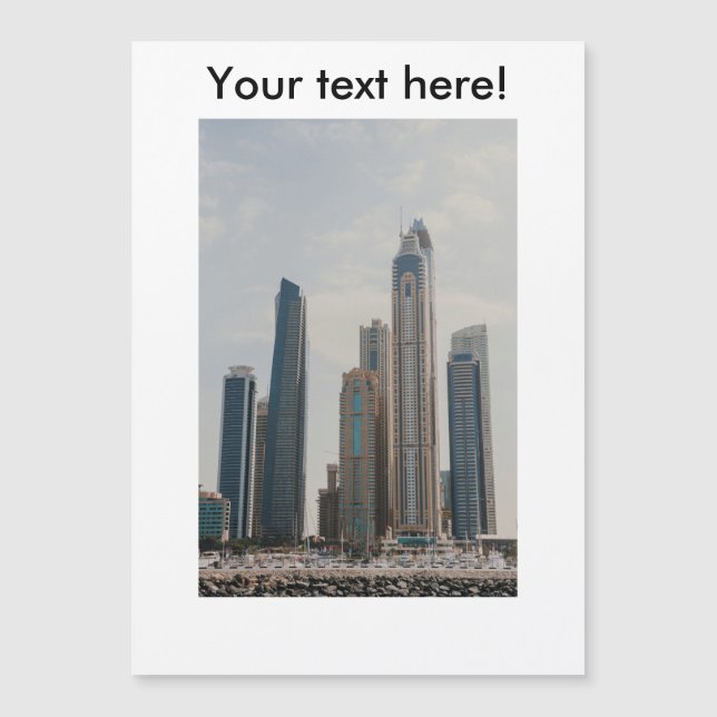 Carte Magnétique L'architecture de Dubai Marina (Devant)