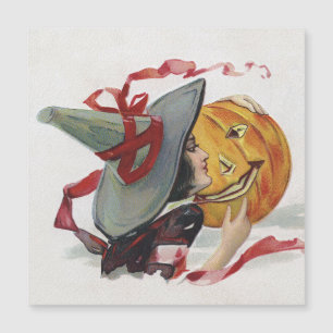 Carte Magnétique Le Baiser de la Sorcière : une Citrouille de Hallo