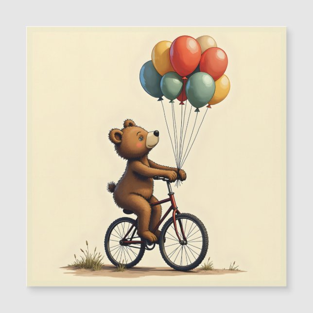 Carte Magnétique Le joyeux tour de l'ours (Devant)