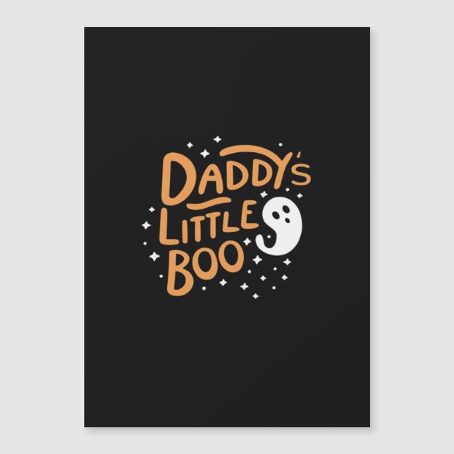 Carte Magnétique Le petit garçon de papa, Happy Halloween (Devant)