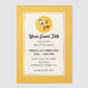 Carte Magnétique Le visage Jetant un baiser