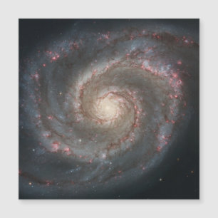 Carte Magnétique Le Whirlpool Galaxy M51 & Companion dans l'espace