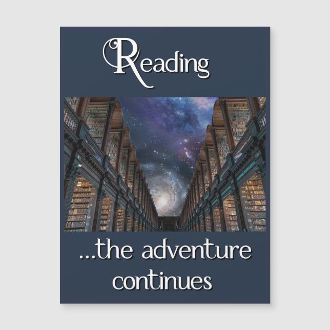 Carte Magnétique Lecture, l'aventure continue (Devant)