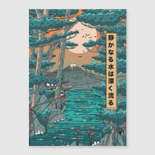 Carte Magnétique Les eaux calmes sont profondes.