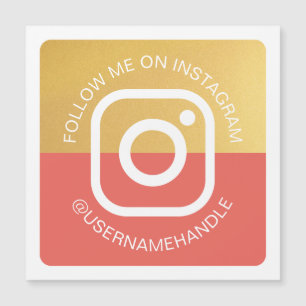 Carte Magnétique Les médias sociaux modernes Pinterest me suivent