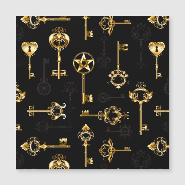 Carte Magnétique Les Patters de Seamless avec Golden Keys (Devant)