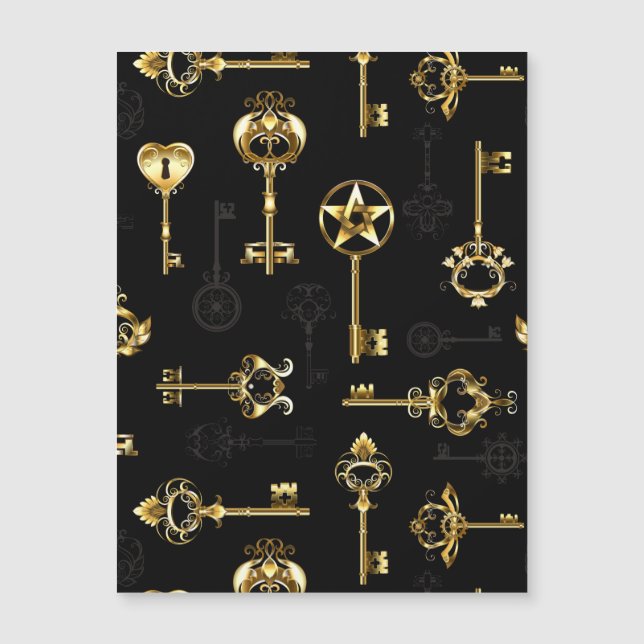 Carte Magnétique Les Patters de Seamless avec Golden Keys (Devant)