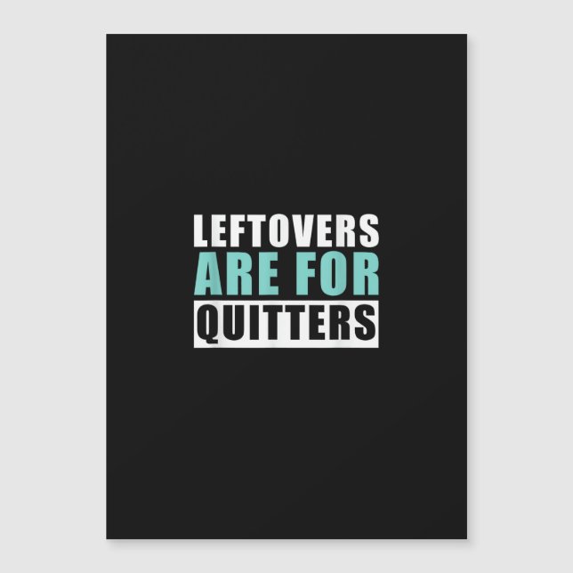 Carte Magnétique Les Restes Sont Pour Quitters Thanksgiving Aesthet (Devant)