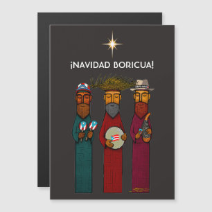 Carte Magnétique Les Trois Rois de Porto Rico avec Parranda Musical