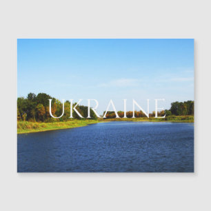 Carte Magnétique L'étang dans la partie steppe méridionale de l'Ukr